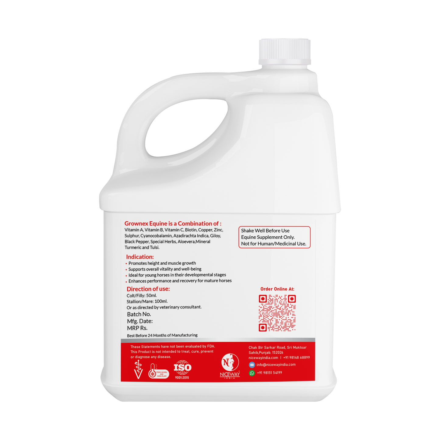 Grownex Equine - For Height and Muscle Growth of Horse