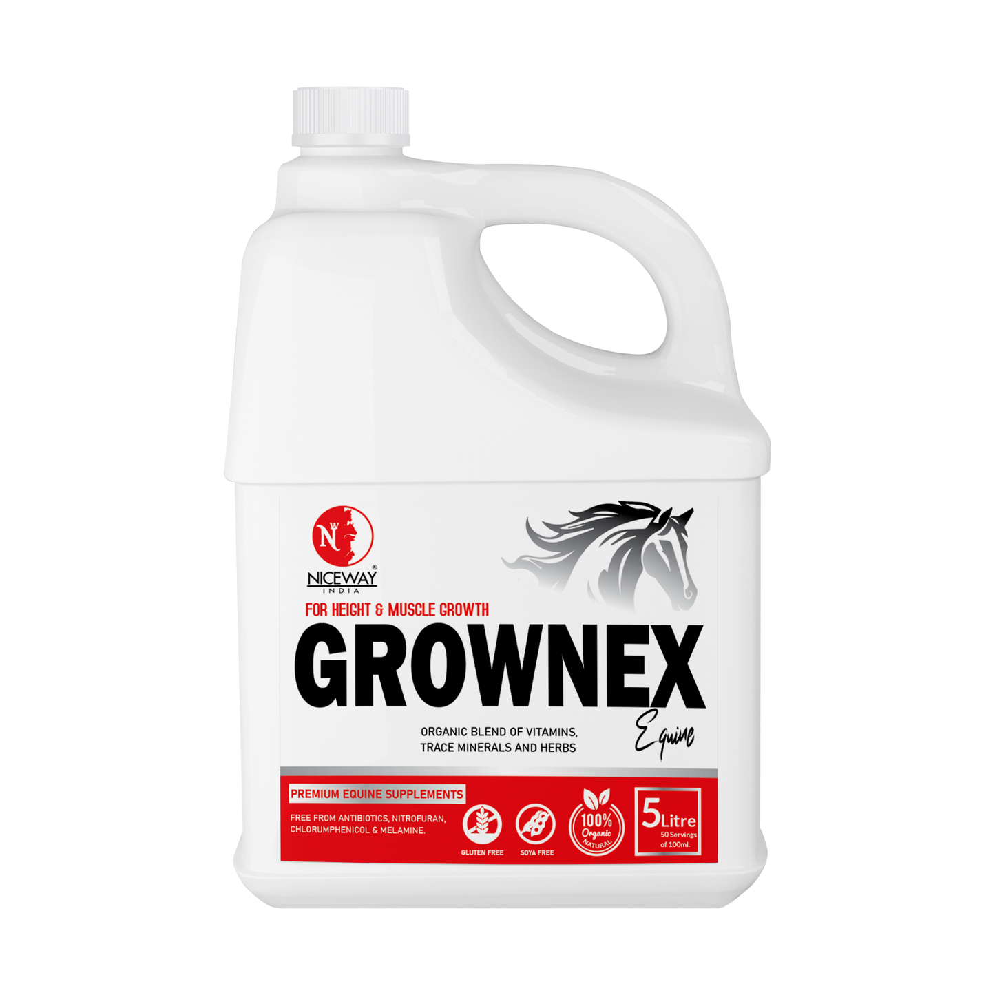 Grownex Equine - For Height and Muscle Growth of Horse