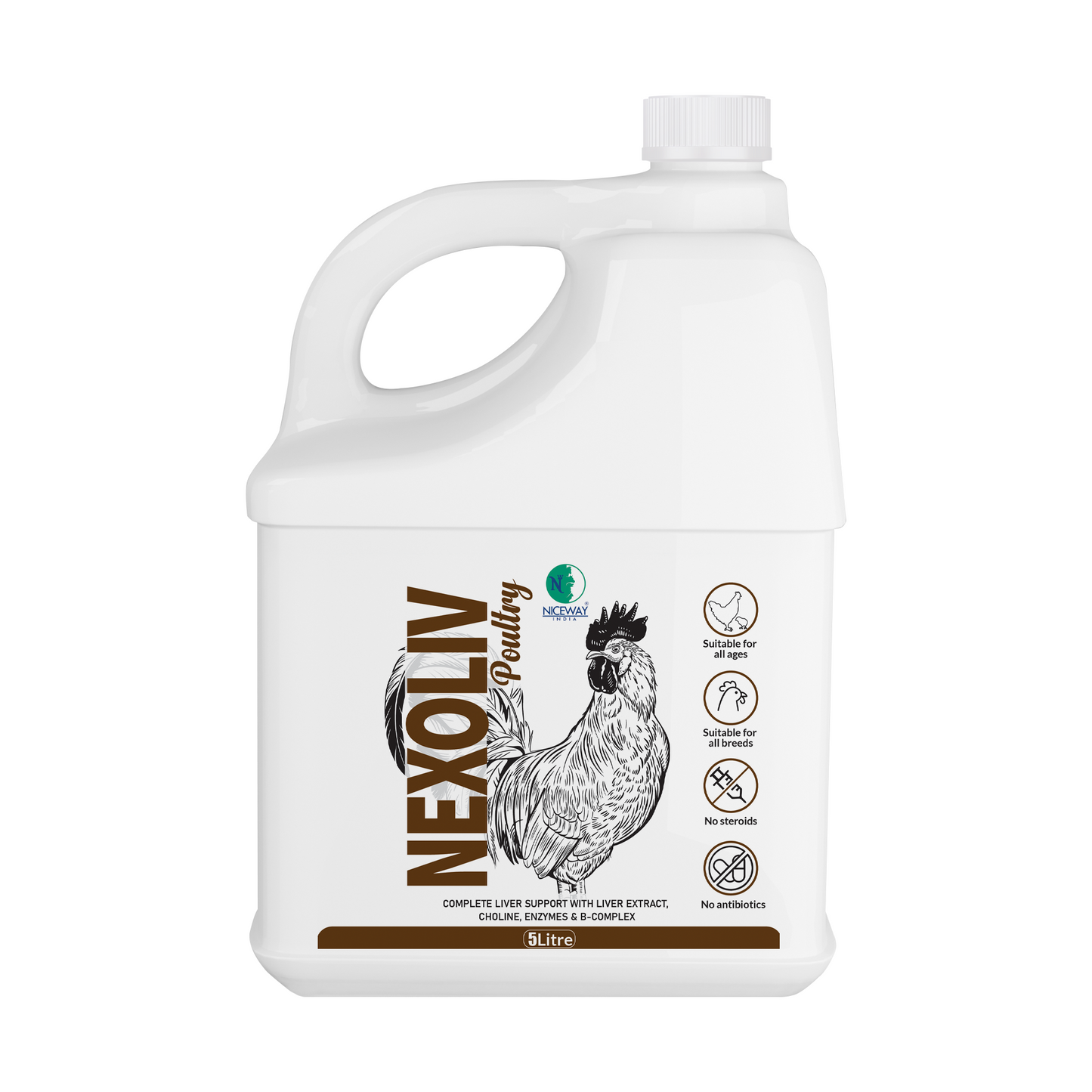 Nexoliv Poultry - Liver Support for Chicken, Broilers, Hen and Birds