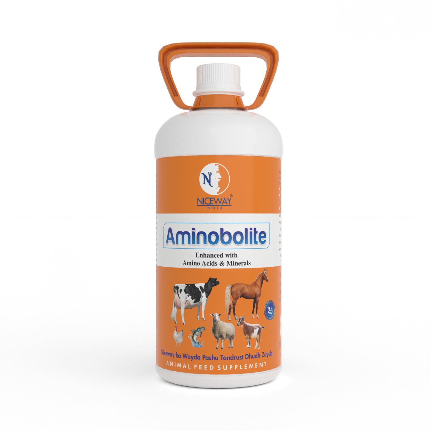 Aminobolite - Enhanced with Amino Acids & Minerals for Cattle, Sheep, Goat, Poultry, Horse and Fish