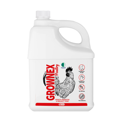 Grownex Poultry - Growth Promoter and Immunity Tonic for all ages and breeds