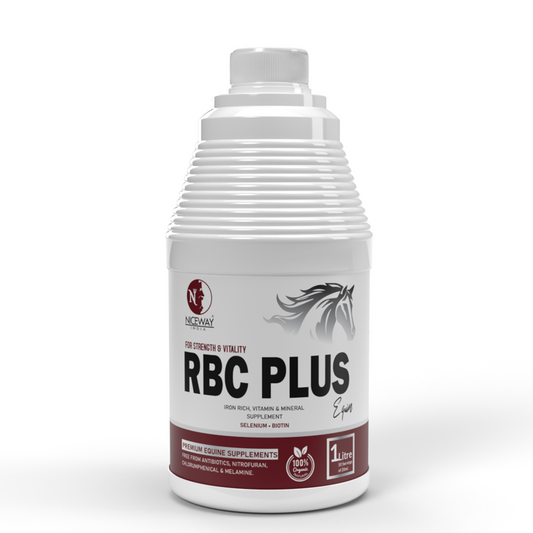 RBC Plus Equine – Iron Tonic for Horses | Iron, Vitamin & Mineral Supplement
