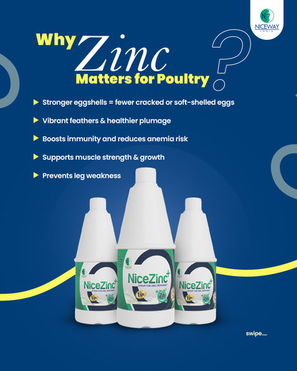Nicezinc+ Syrup for Zinc Deficiency for Cattle, Sheep, Goat, Poultry, Chicken, Chicks and Horse